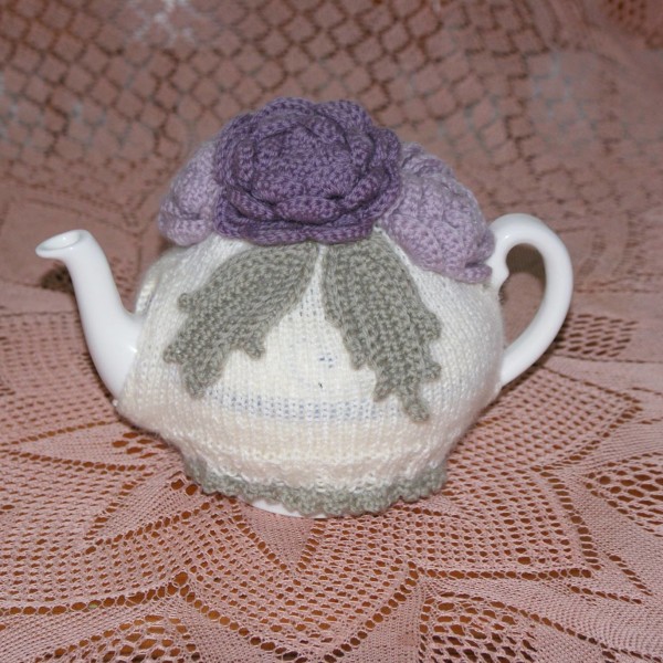 Purple Flower Tea Cozy